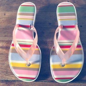 COACH "Carin" Striped Kitten Heel